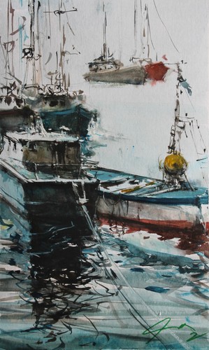Quadro originale acquerello - quadro,
