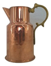 Brocca in rame manico ottone
