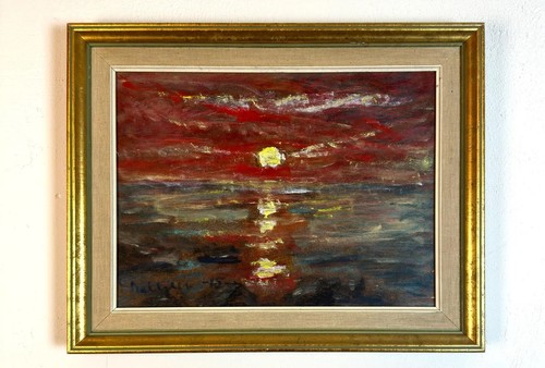 Tramonto sul mare - ,, quadro