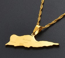 Collana con ciondolo mappa
