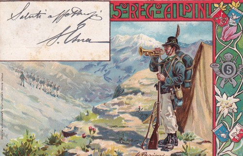 Cartolina militare - militare, ,5°