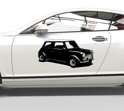 Adesivo auto mini cooper scuro - adesivo,