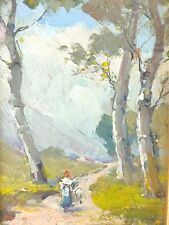 Pacifico Sidoli, Alberi, dipinto originale con autentica