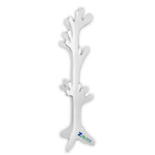 APPENDIABITI DA TERRA A FORMA DI ALBERO IN LEGNO BIANCO CM 40X170 H SHABBY WHITE