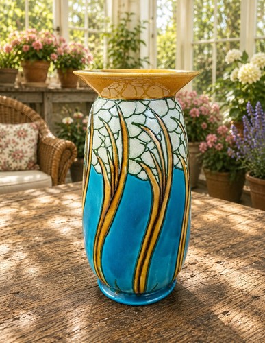 Raro vaso secessionista minton - secessionista,