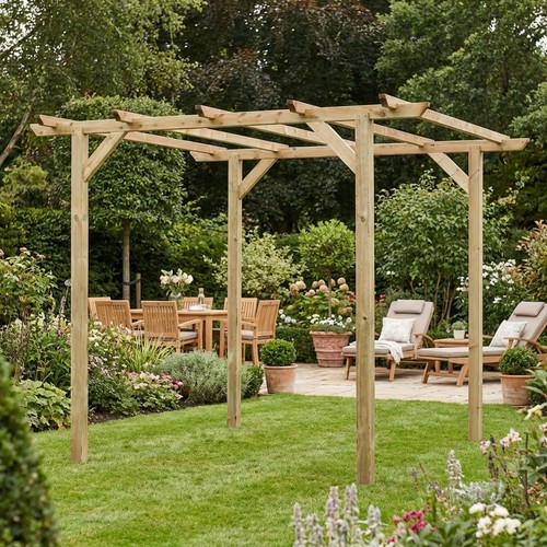 Pergola esterno legno - da, in