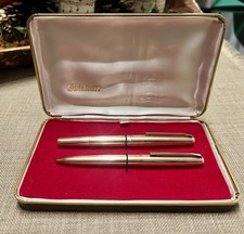 Pelikan 60 rolled gold Germany Set Stilografica e Penna A Sfera  Originale 100%