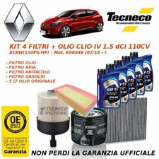 TAGLIANDO 4 FILTRI + OLIO ELF