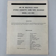 Chx 9912a registratore - chx-9912a,