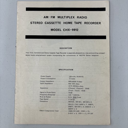 Chx 9912a registratore - chx-9912a, a