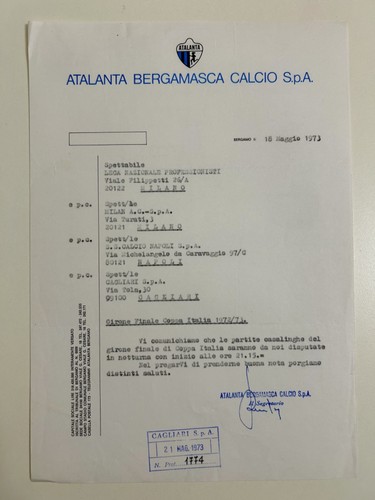 Lettera carta - 18/05/73,