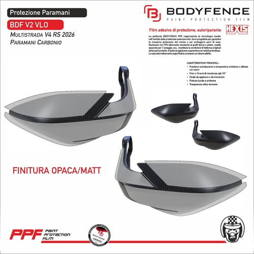 Protezione paramani carbon - paramani,