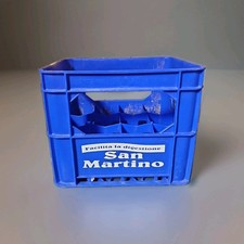 Cassa Trasporto Pubblicitaria Usata Acqua San Martino Colore Blu 