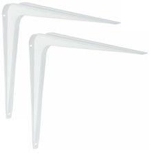 2x Staffa per Scaffale Bianco