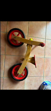 bicicletta in legno senza pedali cavalcabile bici equilibrio
