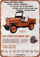 INSEGNA IN METALLO - 1959 Jeep