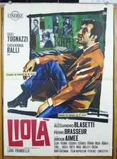 manifesto 2F film LIOLA' Ugo Tognazzi Giovanna Ralli Anouk Aimee A.Blasetti