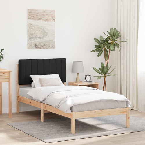Letto con testiera rivestita - letto,