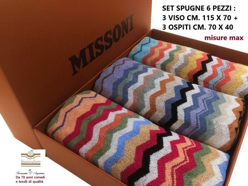 Missoni set spugne pezzi - missoni,