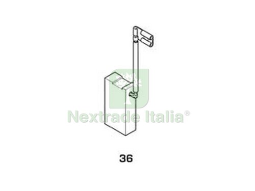 8pz spazzole carboncino per - spazzole, a
