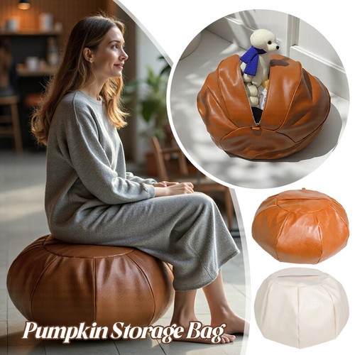 Pouf poggiapiedi zucca