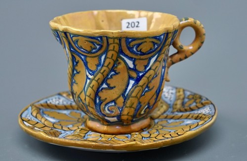 Piattino coppa maiolica