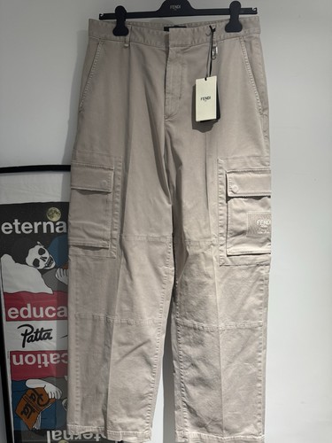 Fendi roma pantaloni cargo - fendi,