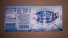 ETICHETTA ACQUA MINERALE NATURALE - ROCCHETTA - di carta  