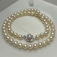 Collana di perle Akoya 6,5-7,0