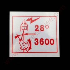 Autocollante Sticker Debimetro