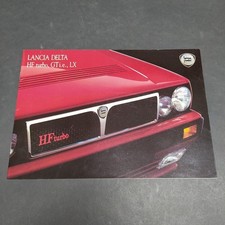 Depliant delle vetture Lancia Delta modelli HF turbo, GTie, LX. Buone condizioni