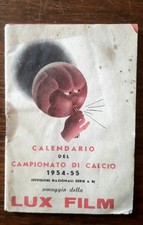 CALENDARIETTO CAMPIONATO CALCIO 1954-55 OMAGGIO DELLA LUX FILM