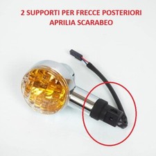 2 Supporti frecce / Indicatori di Direzione Posteriore Scarabeo 99-06 - 125 cc