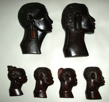 6 diverse vecchie teste