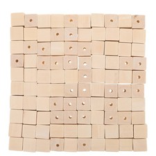  100 pezzi di legno a cubo da 100 pezzi non finito per perle in legno grande