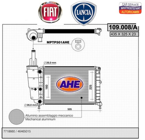 Radiatore acqua raffreddamento - acqua,