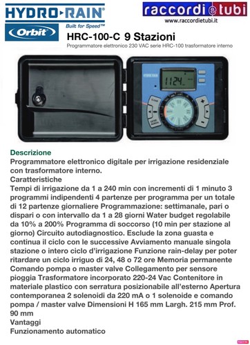 Programmatore orbit hrc 100 - programmatore, hrc-100-c
