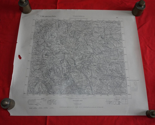Rara carta mappa - mappa, tricarico