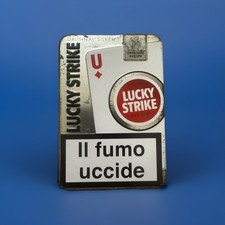 Rara serie LUCKY STRIKE U Rosso da Poker custodia in Latta - Scatola Sigarette