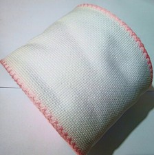 1mt Bordo Bordura Fascia in tela aida da ricamare H 10 cm colore rosa