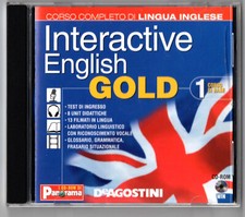 INTERACTIVE ENGLISH GOLD 1 -  Corso di Inglese  CD-ROM - De Agostini 2003
