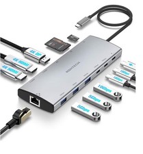 RSHTECH Hub Dock USB-C 12 in 1