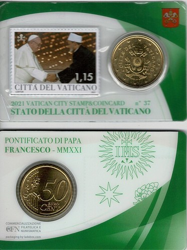2021 vaticano stamp - vaticano, coin