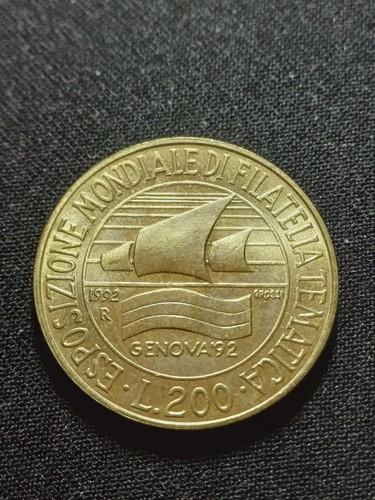 Moneta 200 lire italia 1992 - 200,
