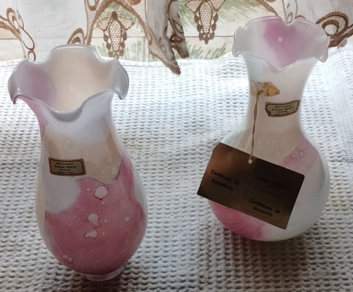 Coppia vasi vetro murano - coppia,