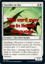 MTG 4x OUTRIDER EN-KOR EXC -