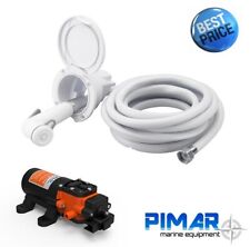 KIT POMPA AUTOCLAVE BARCA E CAMPER -  12V 4 LT/MIN CON TUBO E DOCCETTA E BOX