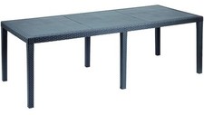 TAVOLO IN PP/RATTAN QUEEN ANTRAC. ALLUNGABILE 220X90X72H