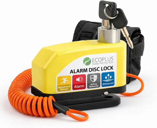 Bloccadisco moto con allarme - bloccadisco,