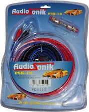 KIT COMPLETO AUDIO SONIK CAVI AUDIO RCA AMPLIFICATORE SUBWOOFER AUTO 8 GAUGE